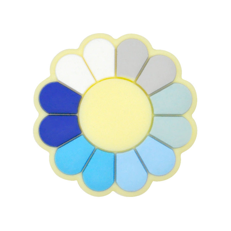 Al por mayor 100 piezas de 100 piezas/paquete de forma de flores de silicona TEATER